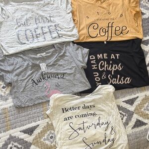 Graphic T-Shirt Bundle with Fun Quotes